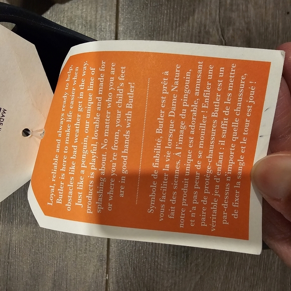 New with tags Butler Rockhopper Over Shoe Toddler Rubber Boots Rain Blue - Picture 3 of 7